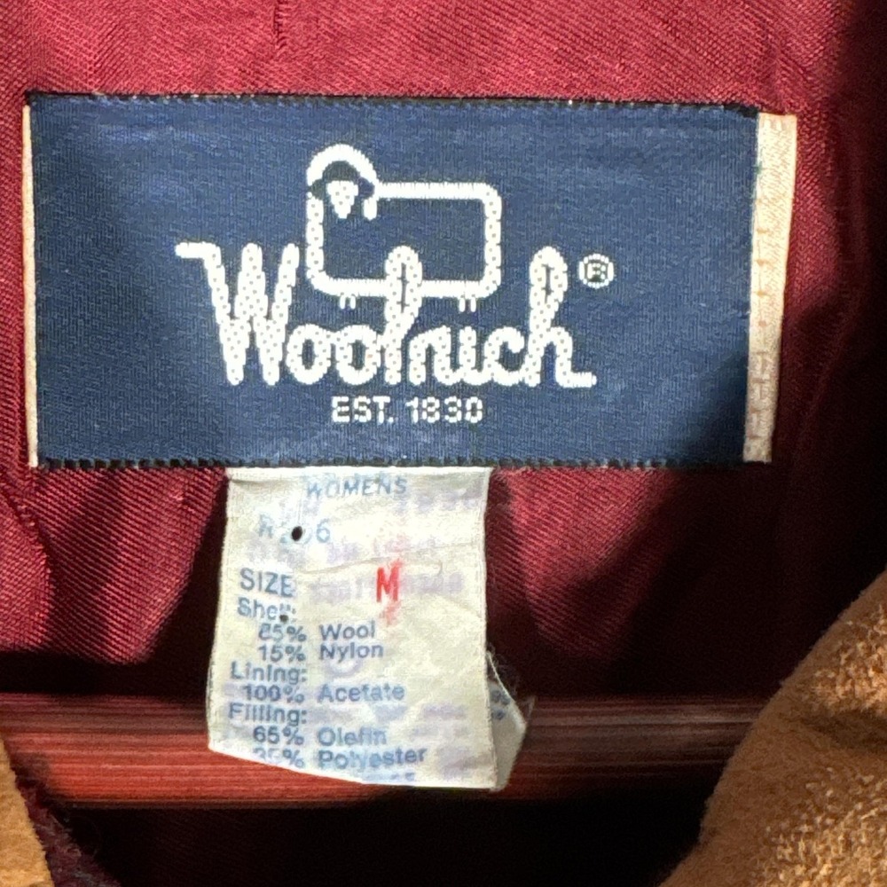 Vintage Woolrich Jacket Womens M Plaid Wool Lined Button Front Collared - Picture 3 of 7
